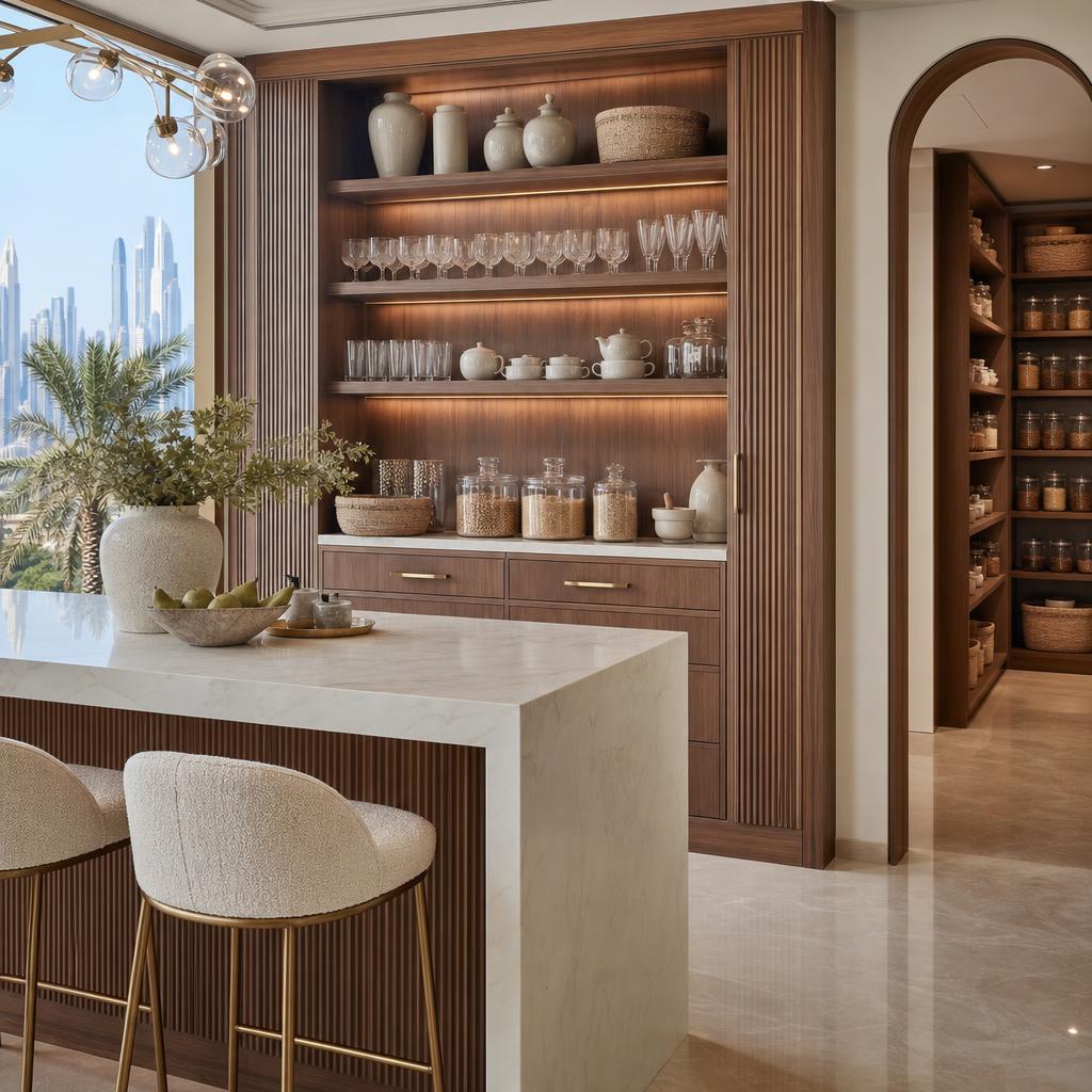 Bar & Pantry Cabinets — Dining Room by Zorinia Design